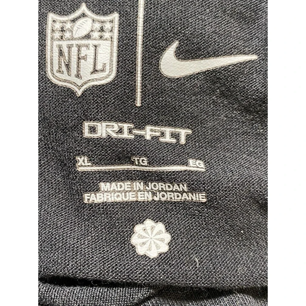 Nike Dri Fit Mens T-Shirt Green Bay Packers NFL Black/Green XL Short Sleeve Logo